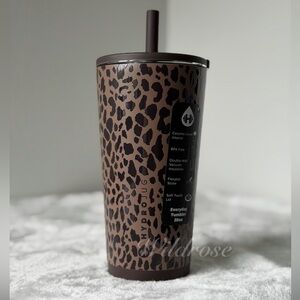 HydroJug Brown Leopard Print Everyday Tumbler Cup 20 oz